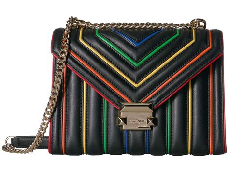 michael kors black rainbow bag|Michael Kors rainbow wallet.